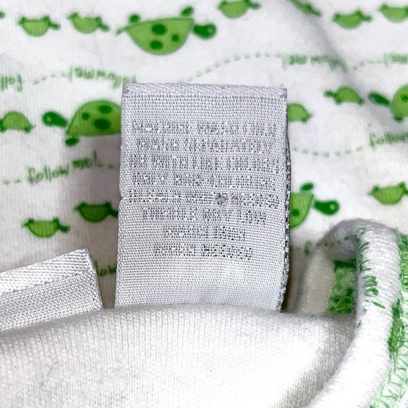 🐢 Parisian BeBe 2 piece set, white background with green turtles, 100% cotton - Picture 16 of 16